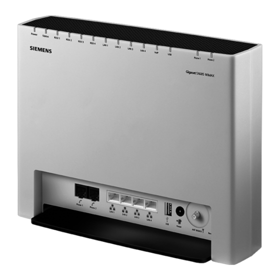 Siemens Gigaset SX685 WiMAX Manuals