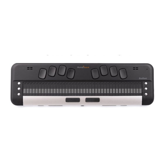 Humanware Brailliant BI 20X Setting Up And Using