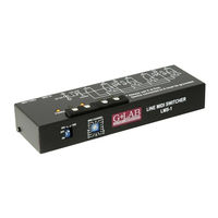 G-Lab LINE MIDI SWITCHER User Manual