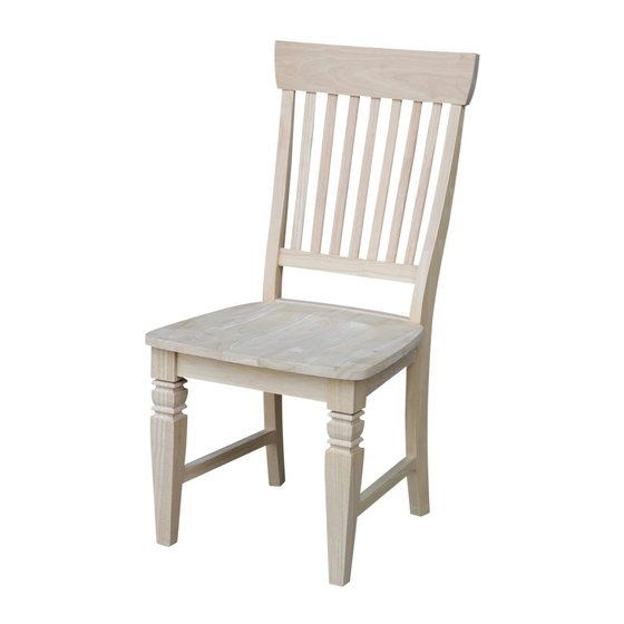 Unfinished Furniture of Wilmington SEATTLE C-11 Assembly Instructions