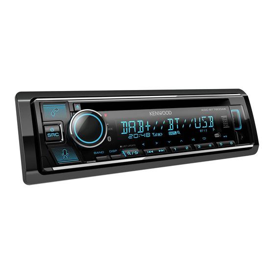 JVC KENWOOD KDC-BT760DAB Instruction Manual