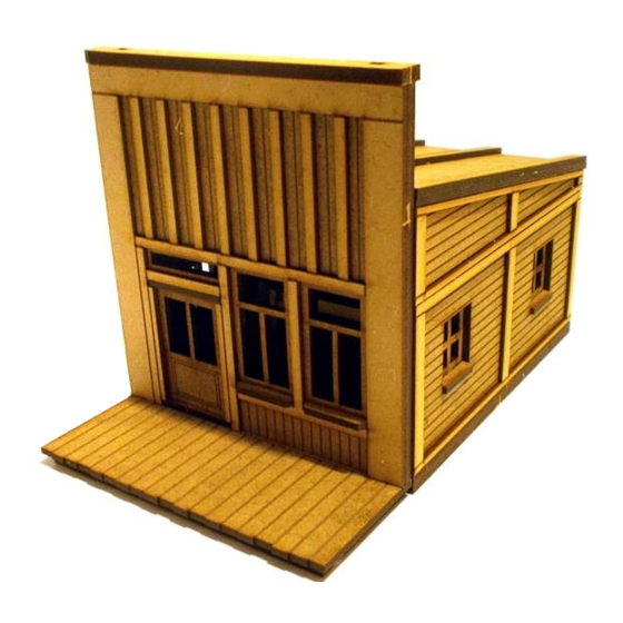BLOTZ 28mm Old West Store 2 B28-OW-109 Assembly Instructions Manual