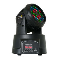 Beamz MHL 108 WASH 18X 3W RGB 12 DMX Instruction Manual