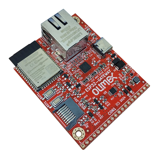 OLIMEX ESP32-GATEWAY User Manual