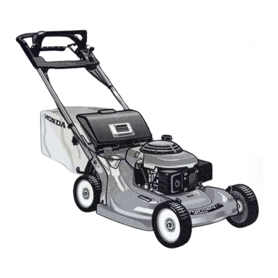 Honda Harmony HRB215SXA Owner's Manual