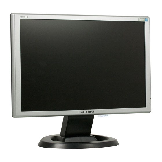 hanns g monitor hw191d