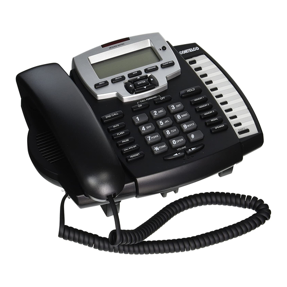 Cortelco Caller ID Type II 9125 Owner's Instruction Manual