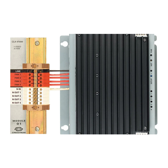 CRESTRON 4 CHANNEL FAN SPEED CONTROL MODULE CLX-1FAN4 SPECIFICATIONS ...