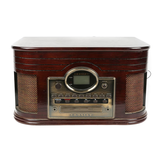 CROSLEY COMPOSER CD RECORDER CR247 INSTRUCTION MANUAL Pdf Download