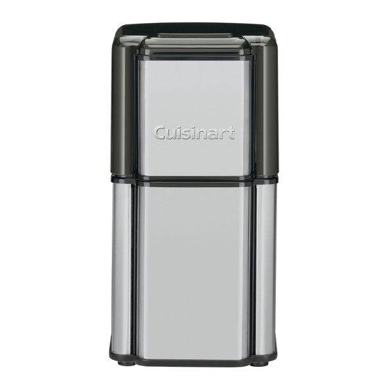 CUISINART GRIND CENTRAL DCG12BCC USER MANUAL Pdf Download ManualsLib