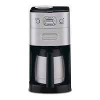 Cuisinart grind clearance and brew manual