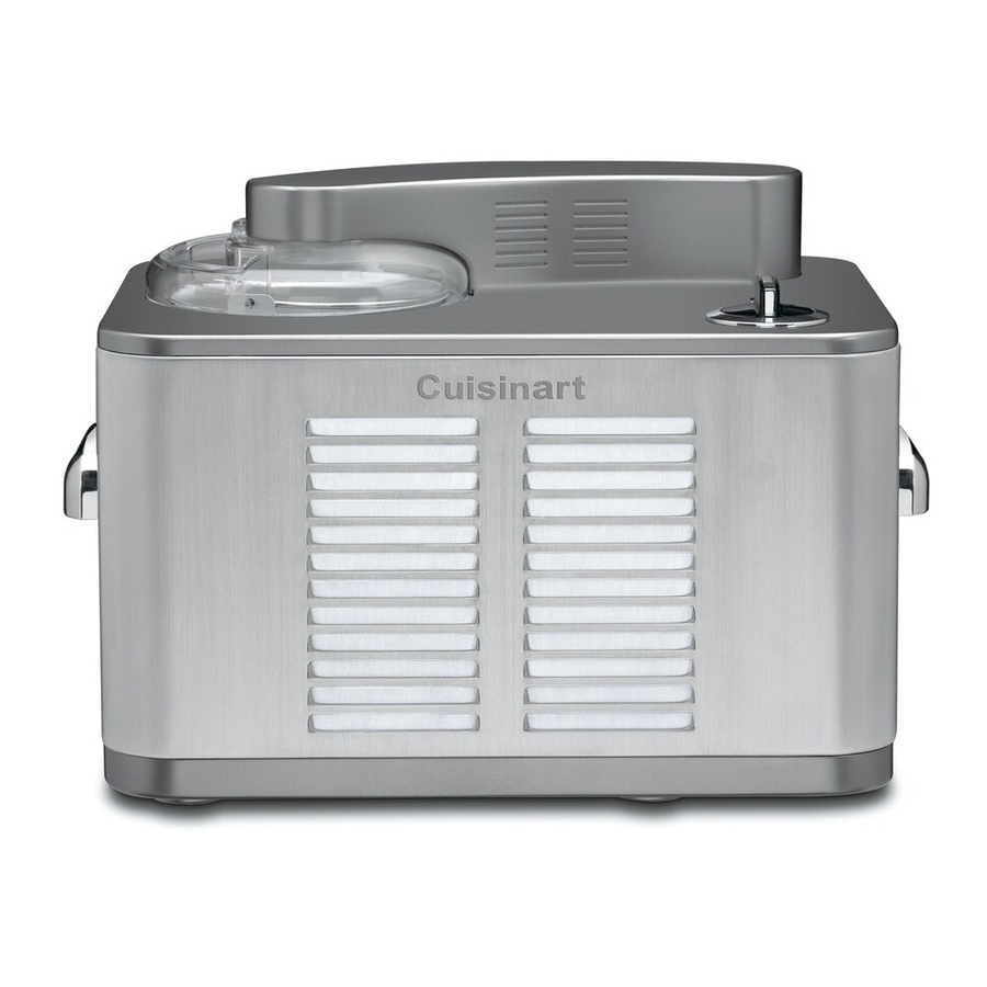 CUISINART SUPREME ICE50BC SERIES INSTRUCTION BOOKLET Pdf Download