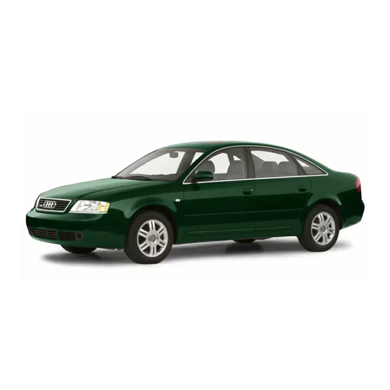 AUDI A6 - QUICK REFERENCE GUIDE - 2001 QUICK REFERENCE MANUAL Pdf