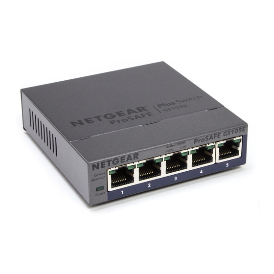 NETGEAR GS105E-100NAS - PROSAFE PLUS 5PORT USER MANUAL Pdf Download ...