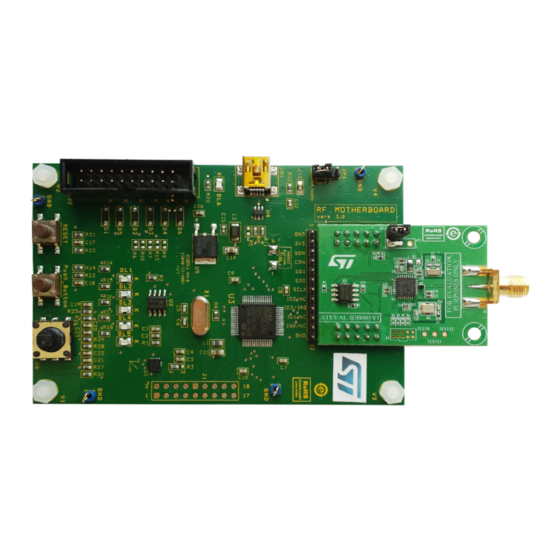 STMicroelectronics STEVAL-IDB005V1 Quick Start Manual