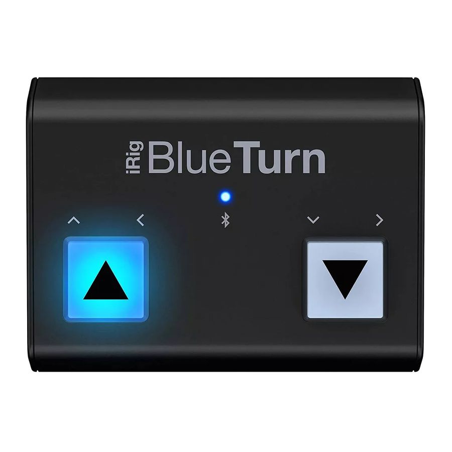 IK Multimedia irig blueturn User Manual