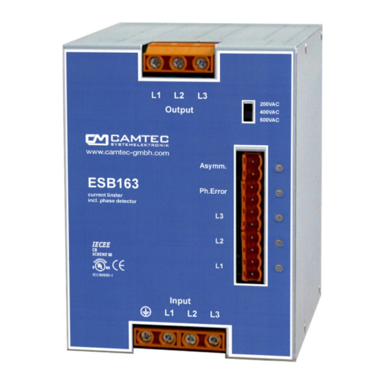 Camtec ESB00163 Manual
