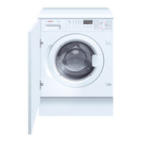 Bosch WIS24140GB Instructions for Use, Programme Table Installation And Assembly Instructions