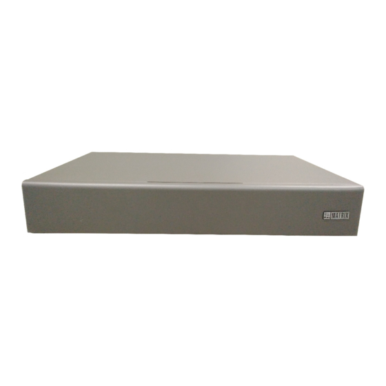 Matrix SATATYA PARAM NVR8S Quick Start Manual