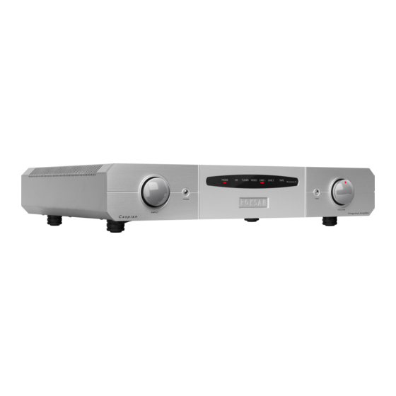 Roksan Audio Caspian Set Up Manual And Product Manual