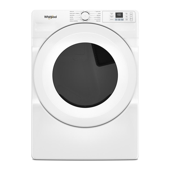 Whirlpool WED4720RW Quick Start Manual