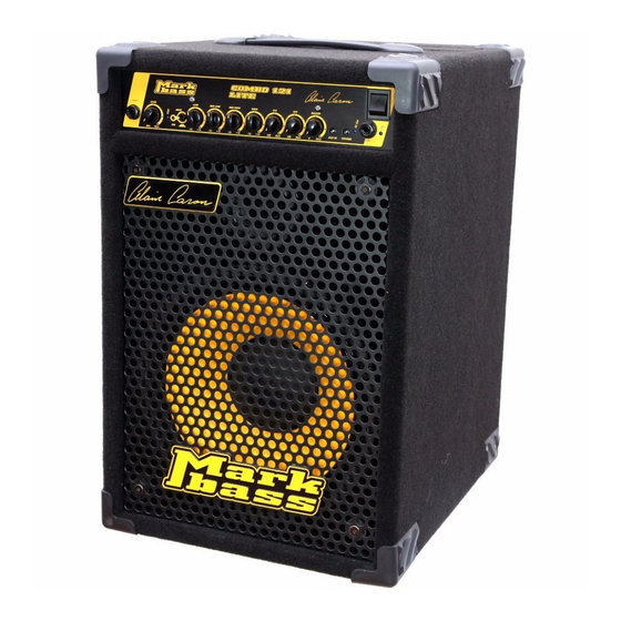 MarkBass COMBO 121 LITE Owner's Manual
