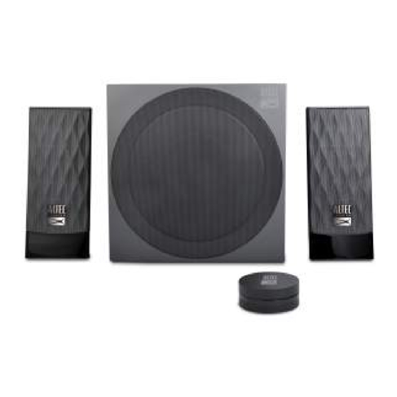 User Manuals: Altec AL-SND340F-001 2.1 Speaker System