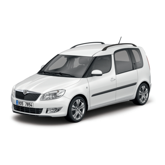 Skoda 2013 Roomster Owner's Manual