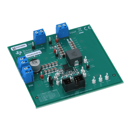 Texas Instruments TPS549D22EVM-784 User Manual