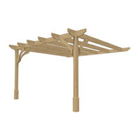 Rutland County Garden Furniture Wall Mounted Premium Pergola Assembly Instructions Manual