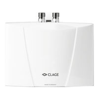 Clage MBH 3 7 Series Operating And Installation Instructions