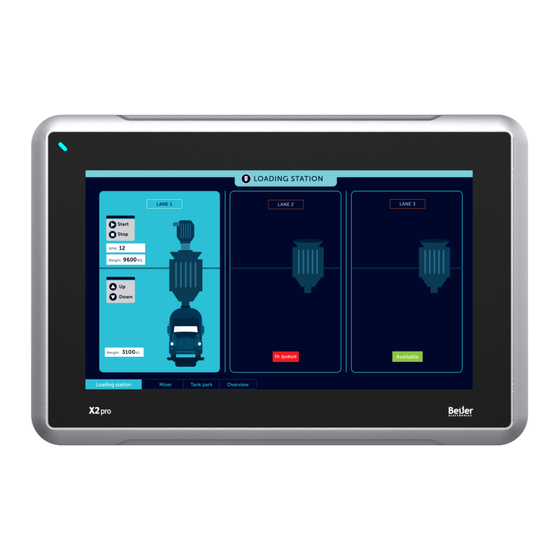 Beijer Electronics X2 pro 10-B2 Hardware And Installation Manual