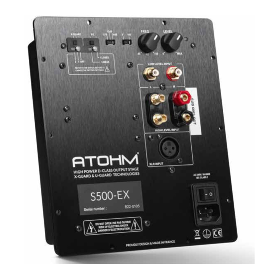 Waterfall Audio S500EX User Manual
