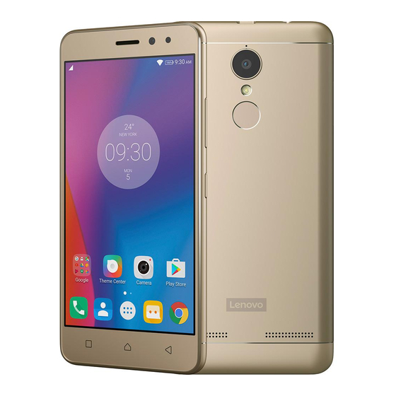 Lenovo K6 Quick Start Manual