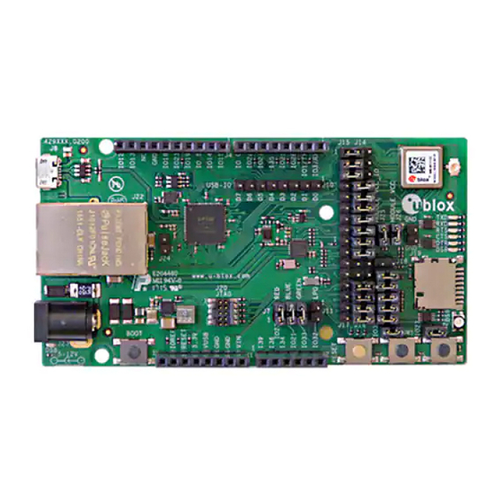 Ublox EVK-NINA-W10 Series Quick Start