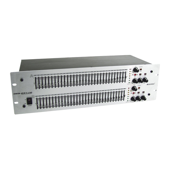 Omnitronic GEQ-231 LM User Manual
