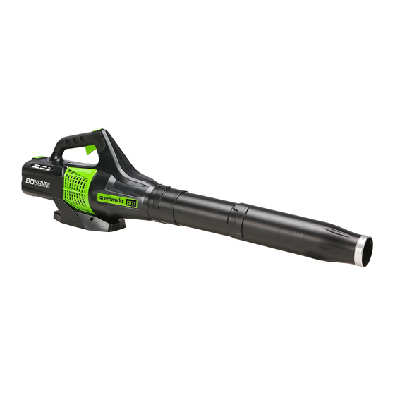 GreenWorks Pro BL80B00 Operator's Manual