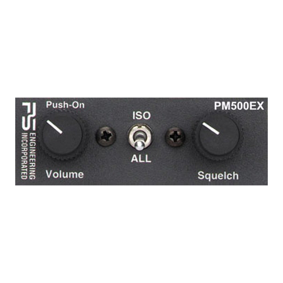 PS Engineering PM500EX Operator And Installation Manual