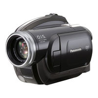 Panasonic VDR-D210 - DVD Camcorder With 32x Optical Image Stabilized Zoom Operating Instructions Manual