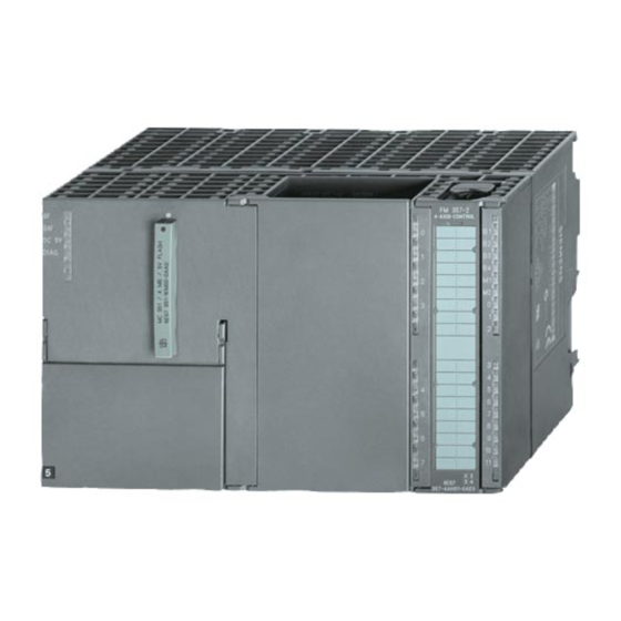 SIEMENS SIMATIC FM 357-2 FIRST STEPS IN COMMISSIONING Pdf Download ...