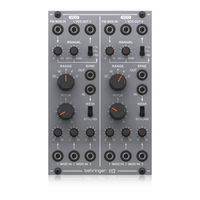 Behringer 112 DUAL VCO Quick Start Manual