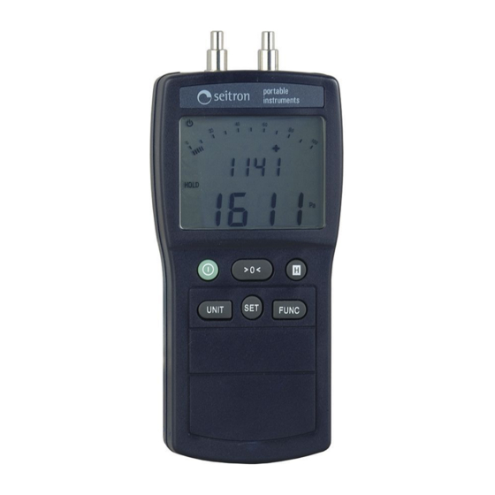 Seitron PRESSOTEST 300 Quick Start Manual