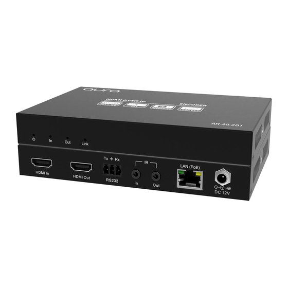 Aura AR-40-201 HDMI Streaming Encoder Manuals