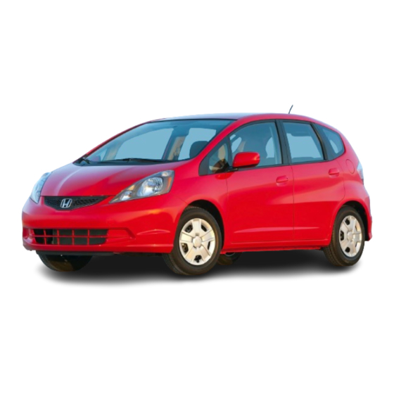 Honda Fit 2013 Online Reference Owner's Manual