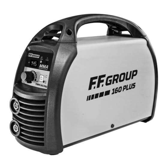 F.F. Group DWM 160 PLUS Manuals