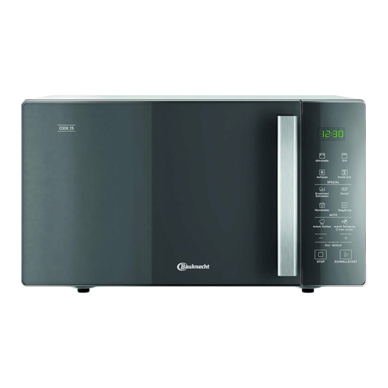 Bauknecht MW 254 Instructions For Use Manual