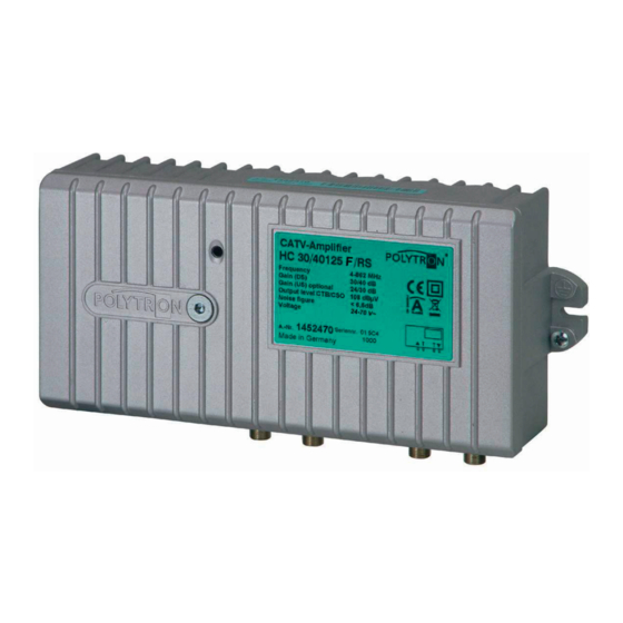 Polytron HC 30/40125 FRS Operating Manual