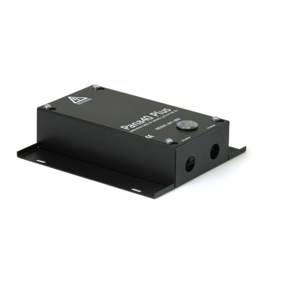 AVIRE MEMCO Pana40 Plus Installation Manual