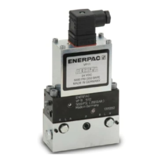 Enerpac VP Series Instruction Sheet