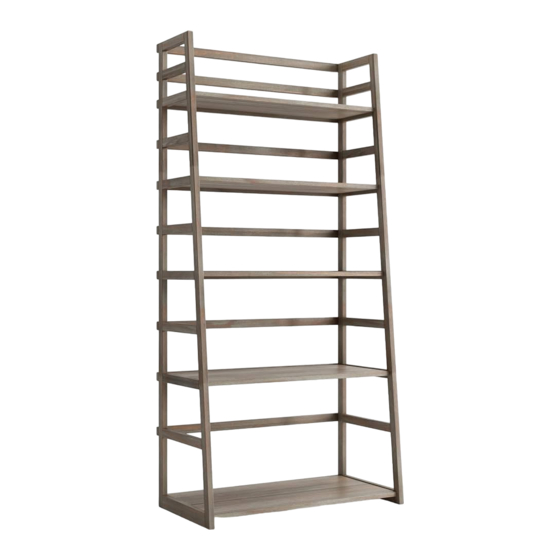 User Manuals: SIMPLIHOME ACADIAN Wood Storage Cabinet
